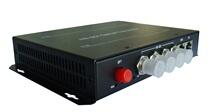 Court trial teaching HD dedicated 4-channel HD-SDI video optical transceiver RS485 audio data single-mode single-mode single