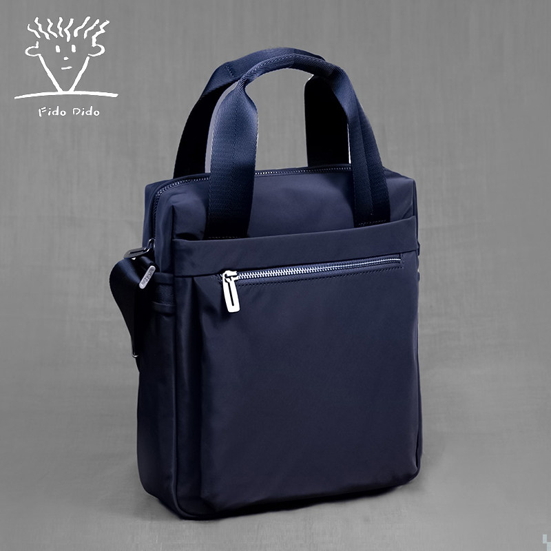 Fitall diddy all new single shoulder bag men's vertical briefcase bags business scapegoat Oxford busbag diagonal satchel nylon bag