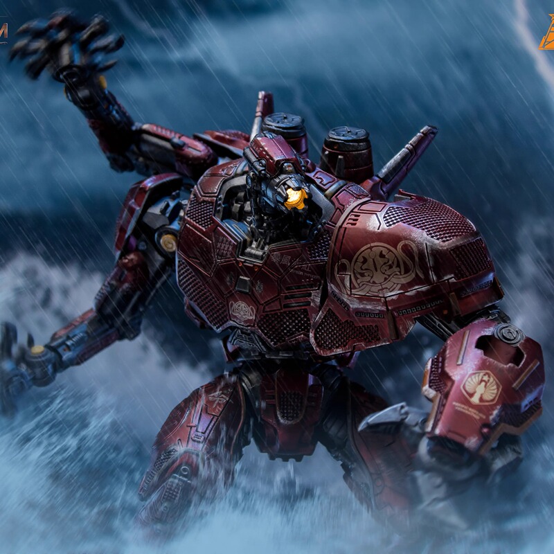 Officially Licensed Spirit Soul Storm Crimson Wf2024 Limited Edition Battle-Damaged Fluorescent Movable Mecha Model Figure