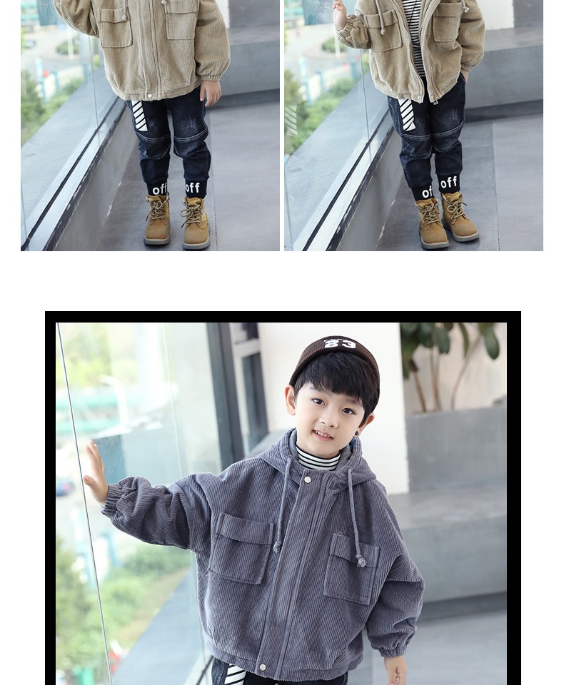 Áo khoác bé trai mùa thu 2018 mới to boy boy cotton Hàn Quốc dày trẻ em mùa đông đẹp trai áo gió áo khoác cho bé gái