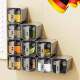 Wall-mounted seasoning box kitchen household high-end new free combination wall-mounted multi-grid salt shaker seasoning storage jar