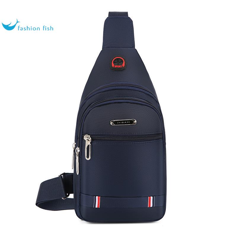 Men's Chest Bag 2026 New Model Single Shoulder Crossbody Bag Travel Double-Layer Small Backpack Shoulder Bag Side Backpack