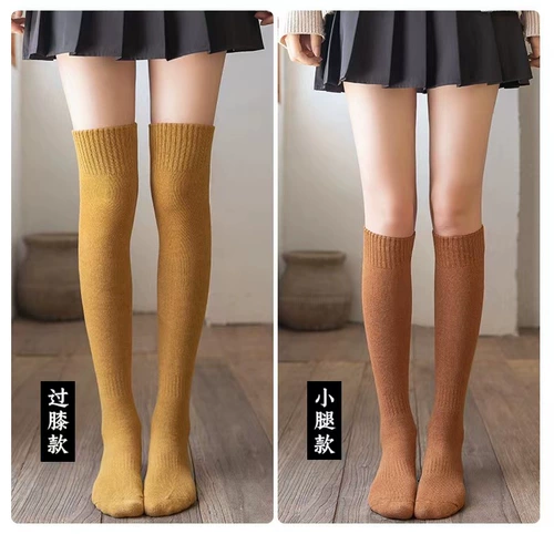 Демисезонные флисовые удерживающие тепло высокие нескользящие высокие сапоги, наколенники, гольфы, носки, увеличенная толщина