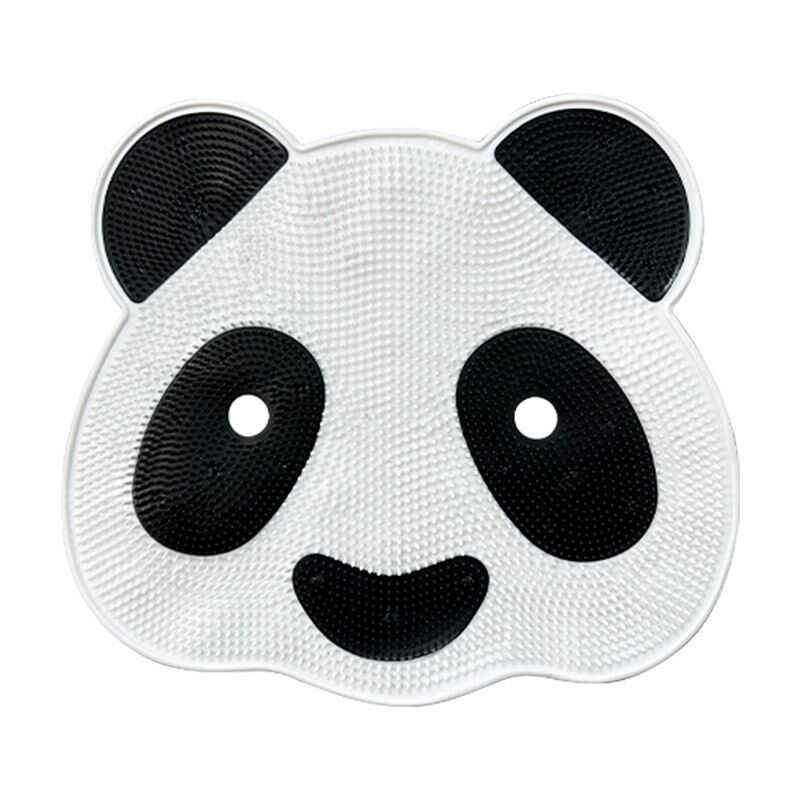 Panda Silicone Massage Mat Lazy Bath Scrubber for Back and Feet, Bathroom Suction Cup Back Scrubber, Foot Scrubber, Exfoliating Pad