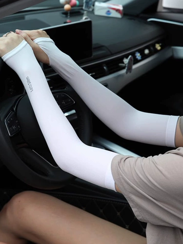 Летний защитный рукав, мужские тонкие нарукавники, шелковые перчатки, защита от солнца