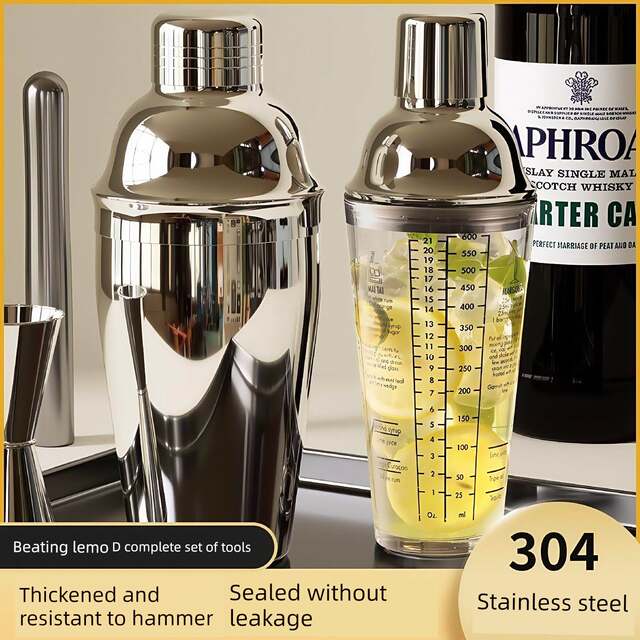 A Set of Snow Cups, for Home Milk Tea Shops, Food-Grade Juice Sticks, Stainless Steel Splash-Proof Lids, Bubble Cups