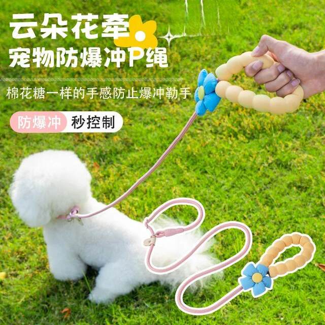 P rope p chain dog traction rope explosion-proof and anti-breakaway small, medium and large dog walking dog training dog rope resistant to bites LY