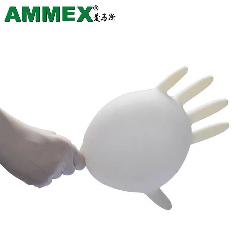 Love Mas Sterilization Gloves Disposable Independent Packaging TLFCSIP Dental Latex Rice Yellow Rubber Gloves 100 Pack