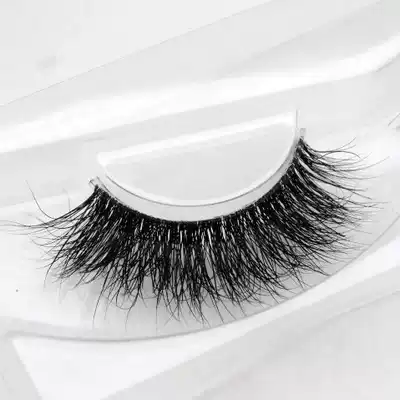 European and American makeup 3D mink hair false eyelashes female stickers transparent terrier thick and messy anchor live room net celebrity mixed-race makeup