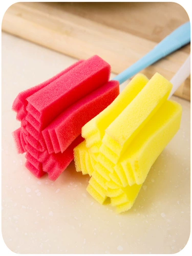 Стеклянная щеточка для домашнего использования, гигиеническая поролоновая чайная чашка