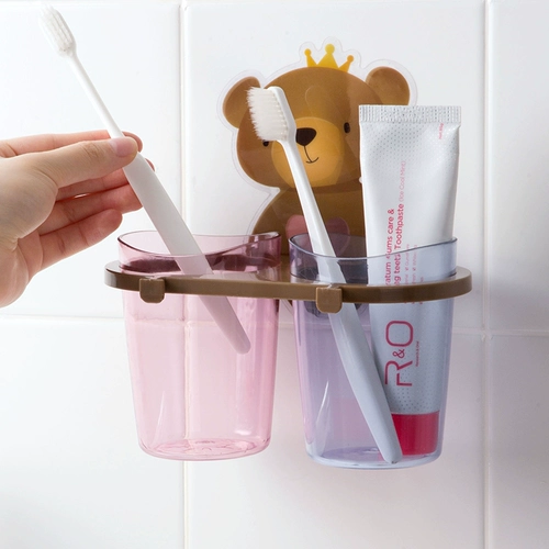 居家家 Зубная щетка, мультяшная милая система хранения, держатель для стакана, сушилка