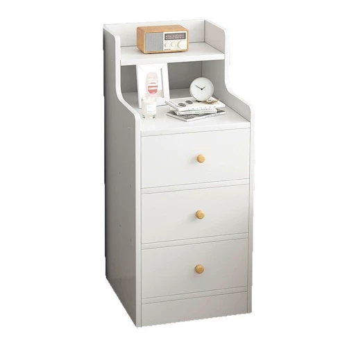 Бытовая прикроватная тумбочка, простой маленький кремовый стиль, спальня, сэндвич-шкаф, шкаф для хранения, аренда комнаты, ультраузкая боковая стойка