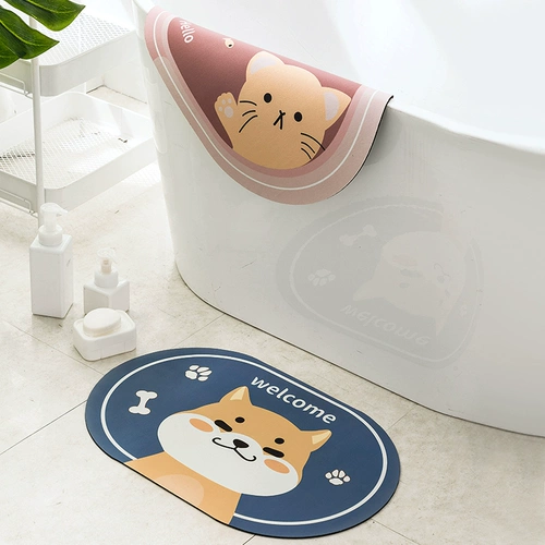 居家家 Пол ванной комнаты матовая грязь ванная дверь поглощение ноги накладки для туалетной душевой дверь входная дверь против прокладка