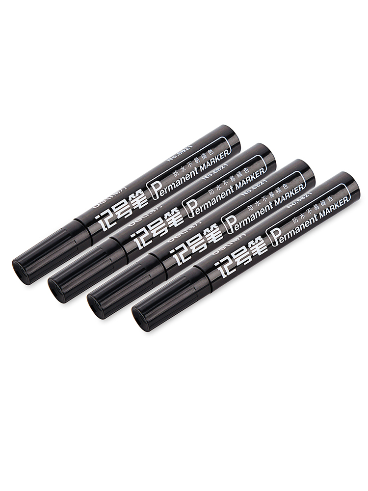 Deli 6821 color marker Kiwifen waterproof non-fading oily pen Thick head non-fading signature mike pen