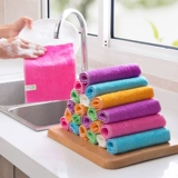 Домашние дома бамбуковые волокно не прилипайте к масле, вымывают посуду, вытрите ткань чаши, вытрите полотенце, поглощайте воду, не падайте волосы, мытья кухонная ткань кухонная ткань