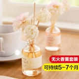 Бездымная ароматерапия из ротанга для дома, спальни, набор сухих цветов, ванная комната, туалет, бездымное эфирное масло лаванды