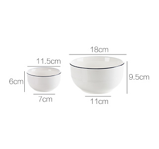 Trang chủ bát sứ Nhật Bản nhà lớn bát ăn liền bát bát bộ đồ ăn gia đình gốm sứ bát súp bát ăn bát dĩa nhựa