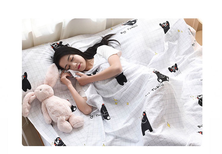 Bông du lịch qua túi ngủ bẩn tiện lợi cho người lớn đi du lịch khách sạn qua túi ngủ vệ sinh bẩn đôi túi ngủ con sâu