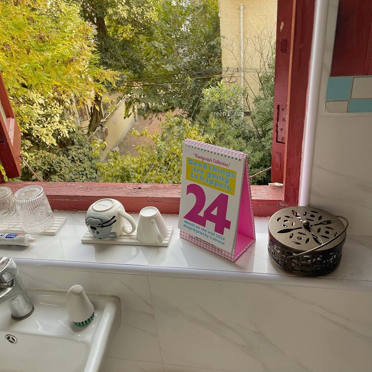 green house * Korea ins colorful 2024 New Year's calendar year calendar-Taobao