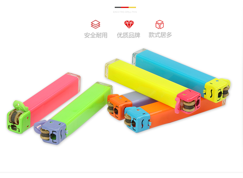 Longshun 908 màu kẹo sáng tạo đích thực tùy chỉnh quảng cáo khách sạn in bánh xe flint nhựa nhẹ hơn batluario vn
