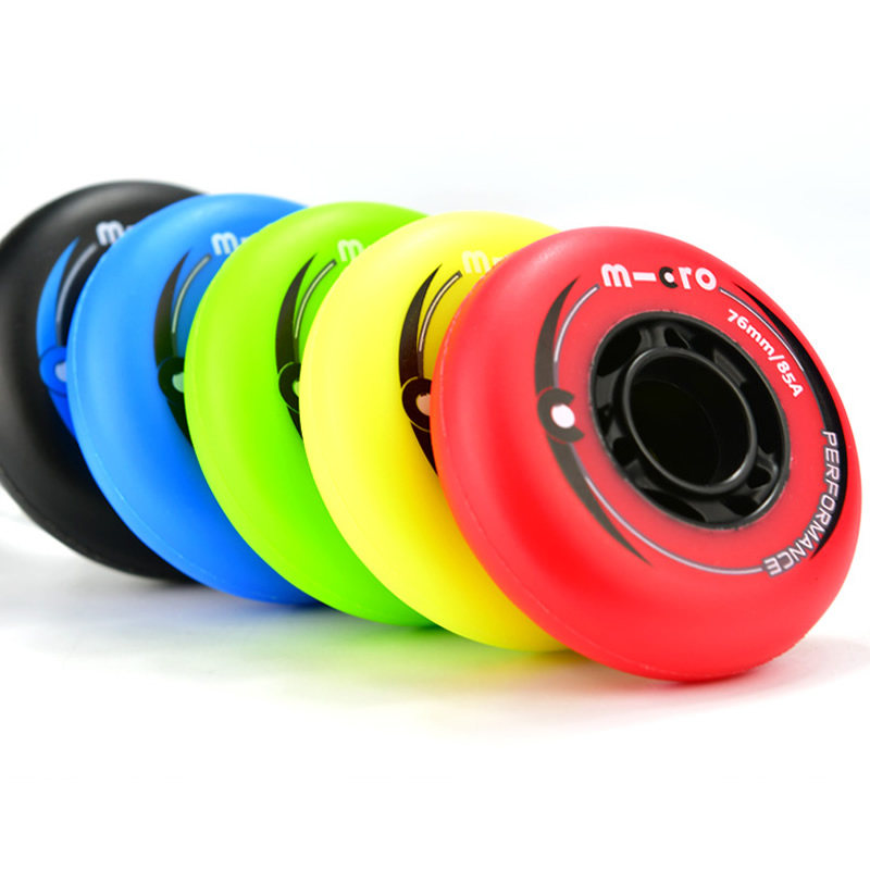 Micro skates wheels original inline wheel brake roller skates thickened wheel meat roller skating flat flower