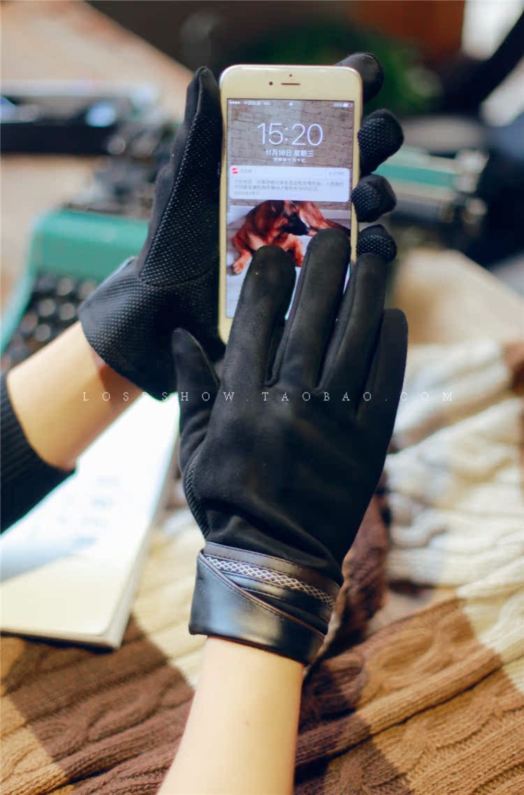 Gants pour homme en velours - Ref 2782571 Image 9