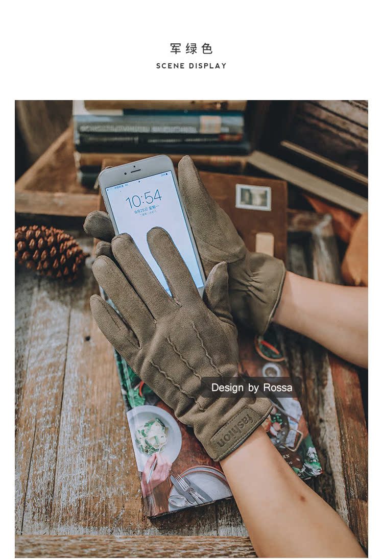Gants pour homme en velours - Ref 2782574 Image 18
