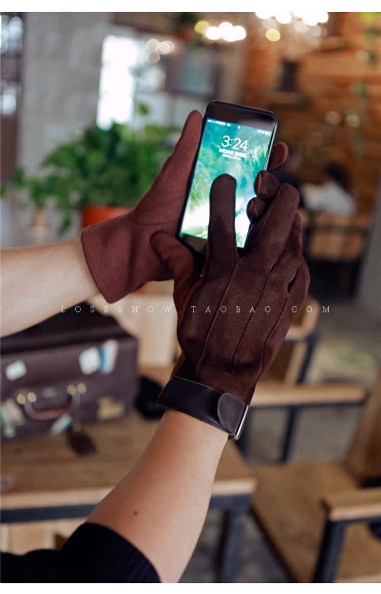 Gants pour homme en velours - Ref 2782577 Image 13