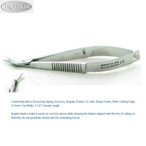 Roboz spring scissors RS-5658 mouse dissection scissors Drosophila melanogaster scissors German scissors sharp surgical scissors