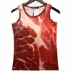 2019 giả abs T-shirt đi bộ lăm-hoa mẫu quần áo cá heo in cơ vest ngắn t triều 