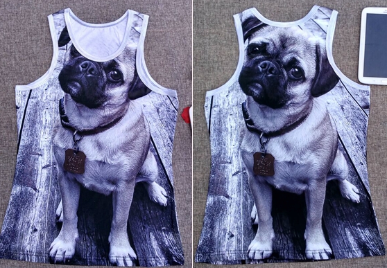 Vui Doodle Khỉ 3d Gorilla Mồ Hôi Vest Chất Béo Kích Thước Lớn của Nam Giới Sáng Tạo Ba Chiều Mô Hình Động Vật Đáy Áo Sơ Mi