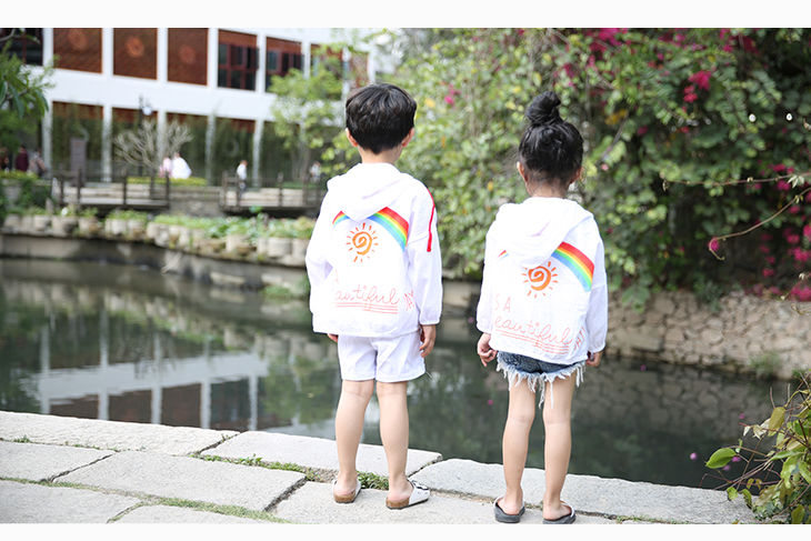 Qi Yue tự chế cha mẹ và con mặc mùa hè cotton và linen quần áo chống nắng gia đình ba gia đình nhà mặc thoáng khí điều hòa không khí áo sơ mi bãi biển áo khoác áo đẹp mẹ và bé gái