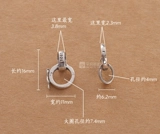 Универсальный замок, ожерелье, ремешок, аксессуары ручной работы, серебро 925 пробы, «сделай сам»