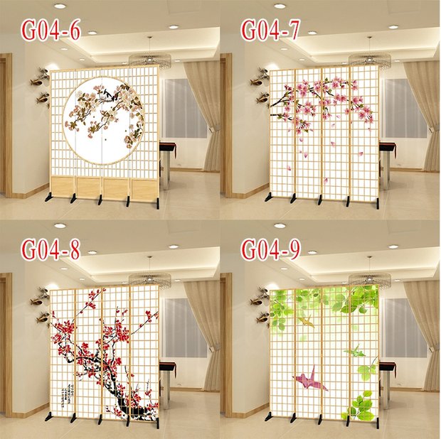 Màn hình mới hai mặt hiên Nhật Bản hiện đại tối giản gấp màn hình thời trang nhà hàng khách sạn phân vùng phòng khách - Màn hình / Cửa sổ vách bình phong gỗ