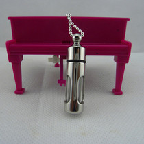 Taiwan transparent Ga-woo tube Ga-woo box Pendant Tibetan Scripture Shurangama mantra Pendant Fate relic chain