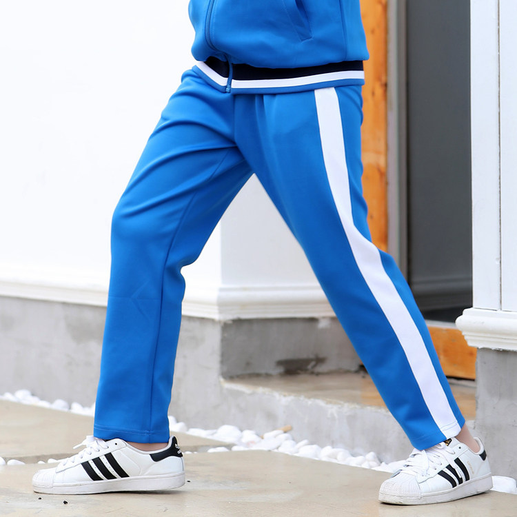 High school students school uniforms pants boys Shenzhen Pants Children Girls Blue Sports Pants Elementary School Students High School Seniors Pants