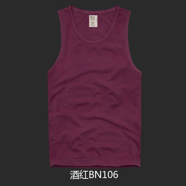 Mùa hè 2018 AF nam chạm đáy vest thể thao bình thường thương hiệu kích thước lớn thời trang hoang dã cotton rắn màu không tay ao ba lo nam