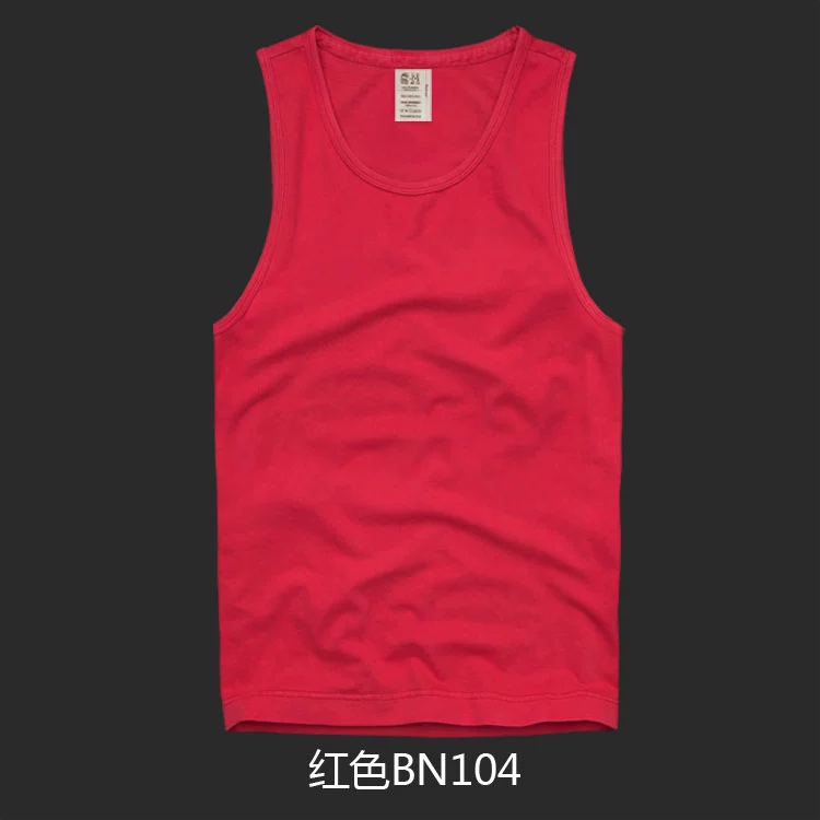 Mùa hè 2018 AF nam chạm đáy vest thể thao bình thường thương hiệu kích thước lớn thời trang hoang dã cotton rắn màu không tay ao ba lo nam