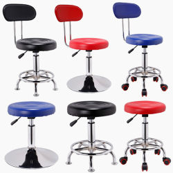 Bar Chair Modern Minimalist Beauty Stool Bar Stool Rotate Lift Chair For Home Round Stool High Stool Chair Backrest