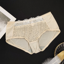 First Yan beauty salon accessories Ladies underpants sweet and beautiful lace breathable small pants Purse Hip Comfort Triangle Pants Woman