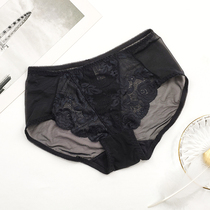 Colofacial beauty salon assorted ladies underpants lace extravagant and breathable small pants mid-waist lifting hip comfort triangle pants woman