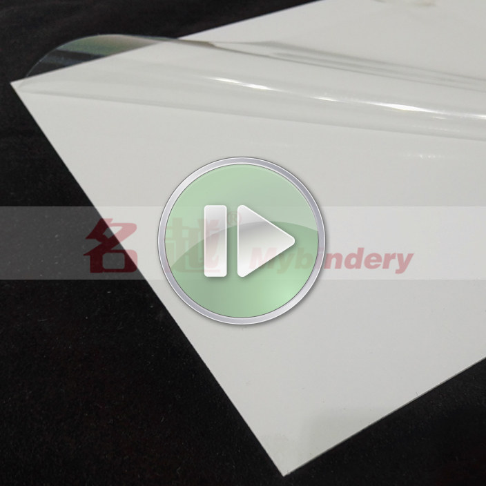 White 0 6mm18 inch A3 butterfly mount with glue PVC cold pressed self-adhesive PVC recipes The inside page name the more