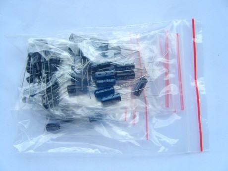 Electrolytic capacitor package 9 kinds of 90 parts package DIY electronic accessories Electronic training supplies