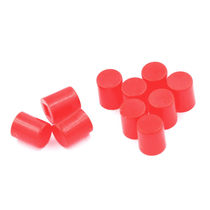 Red round key cap with self-locking switch PS-22F02 red straight key power Press cap switch