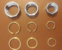 Maple Leaf Pipe Fitting Matching Stainless Steel Plastic Lining Composite Pipe Nut Open Copper Ring Closed Copper Ring