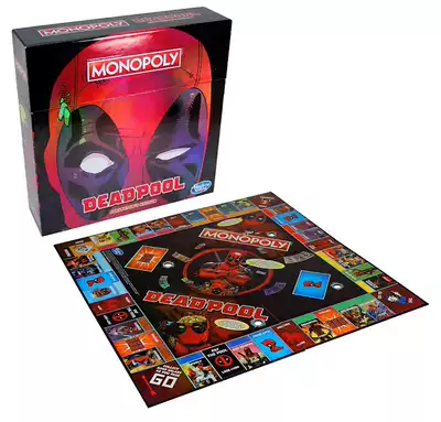 孩之宝hasbro 地产大亨monopoly 大富翁deadpool 死侍收藏版
