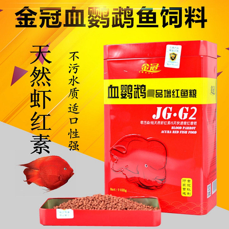 Golden Crowns Blood Parrot Red Fish Grain Red Chaine Salmon Parrot Fish Fishes Fish Food Fish Food Parrot Salmon Feed Red Fish Feed