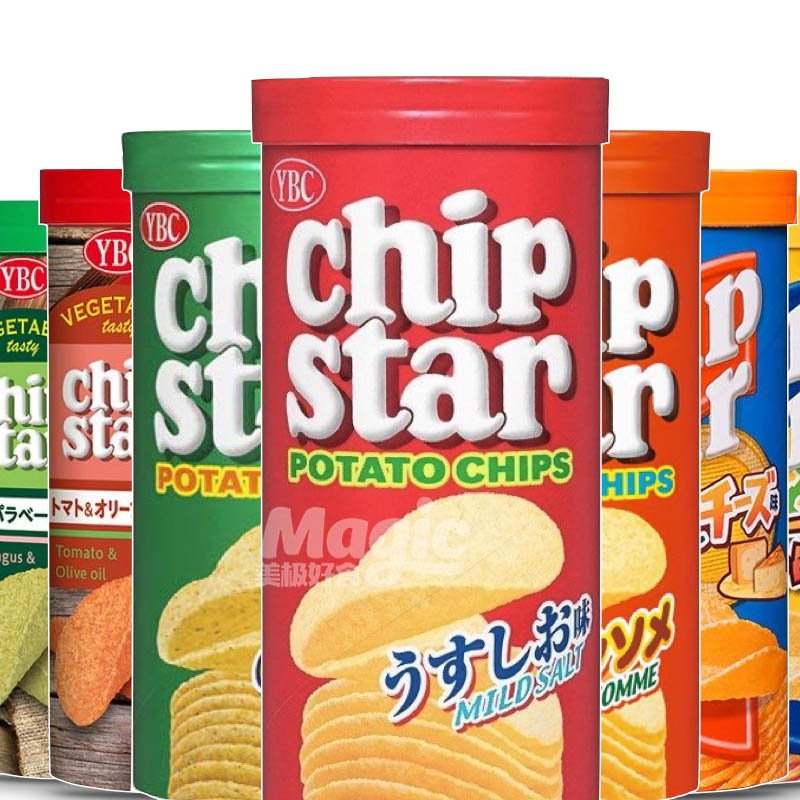 Yamazaki YBC potato chips ChipStar Nabisco Japan imported puffed snacks original seaweed soup flavor
