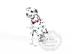 Full 68 vận chuyển mô hình giấy thủ công 3D Động vật DIY chó Dalmatian Dalmatian với mô tả giấy mô hình giấy xe hơi Mô hình giấy