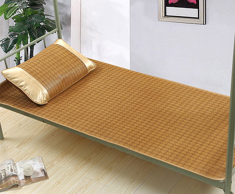 Giường đôi ba mảnh hè mat 1.8m 1,5 m 0,9 thảm ghế mây mùa hè gấp ký túc xá độc thân - Thảm mùa hè chieu truc